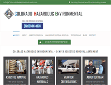 Tablet Screenshot of coloradoasbestosandlead.com